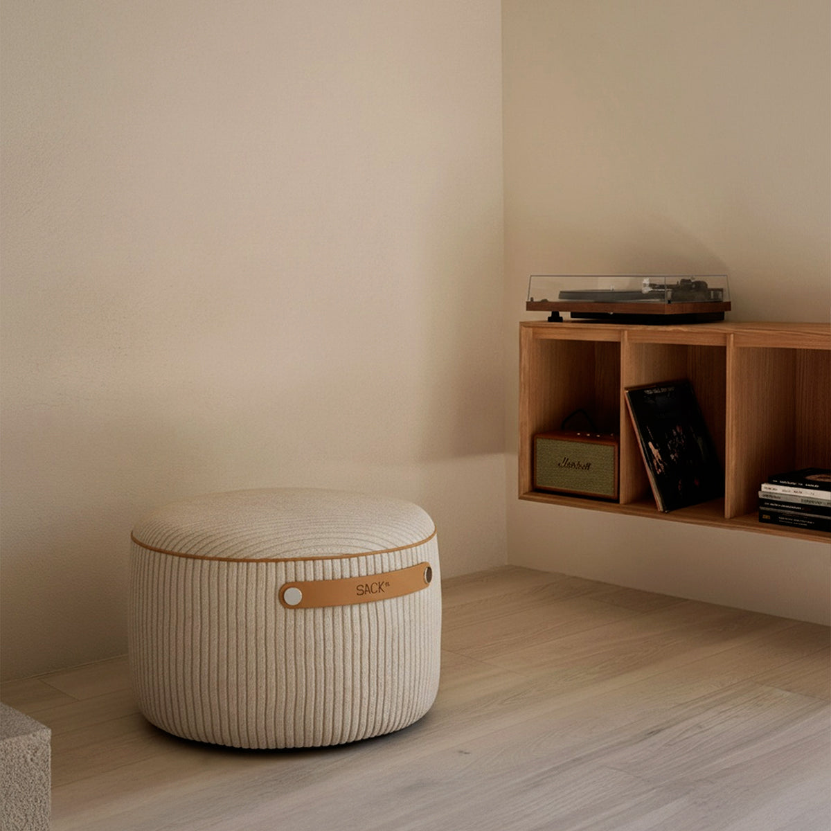 SACKit Pouf Indoor - Corduroy Beige