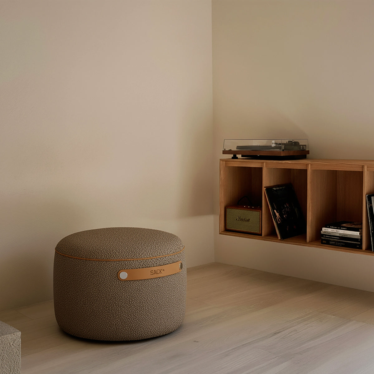 SACKit Pouf Indoor - Teddy Brown