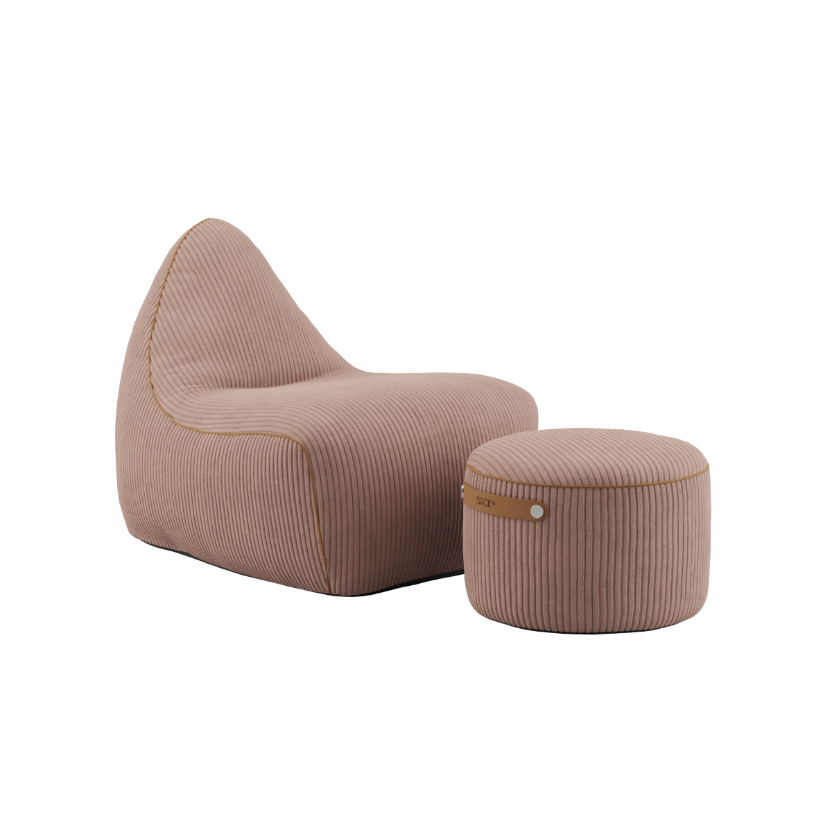 sackit Chair & Pouf Indoor - Corduroy Rose