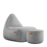 Cobana Lounge Chair & Pouf Sand Melange