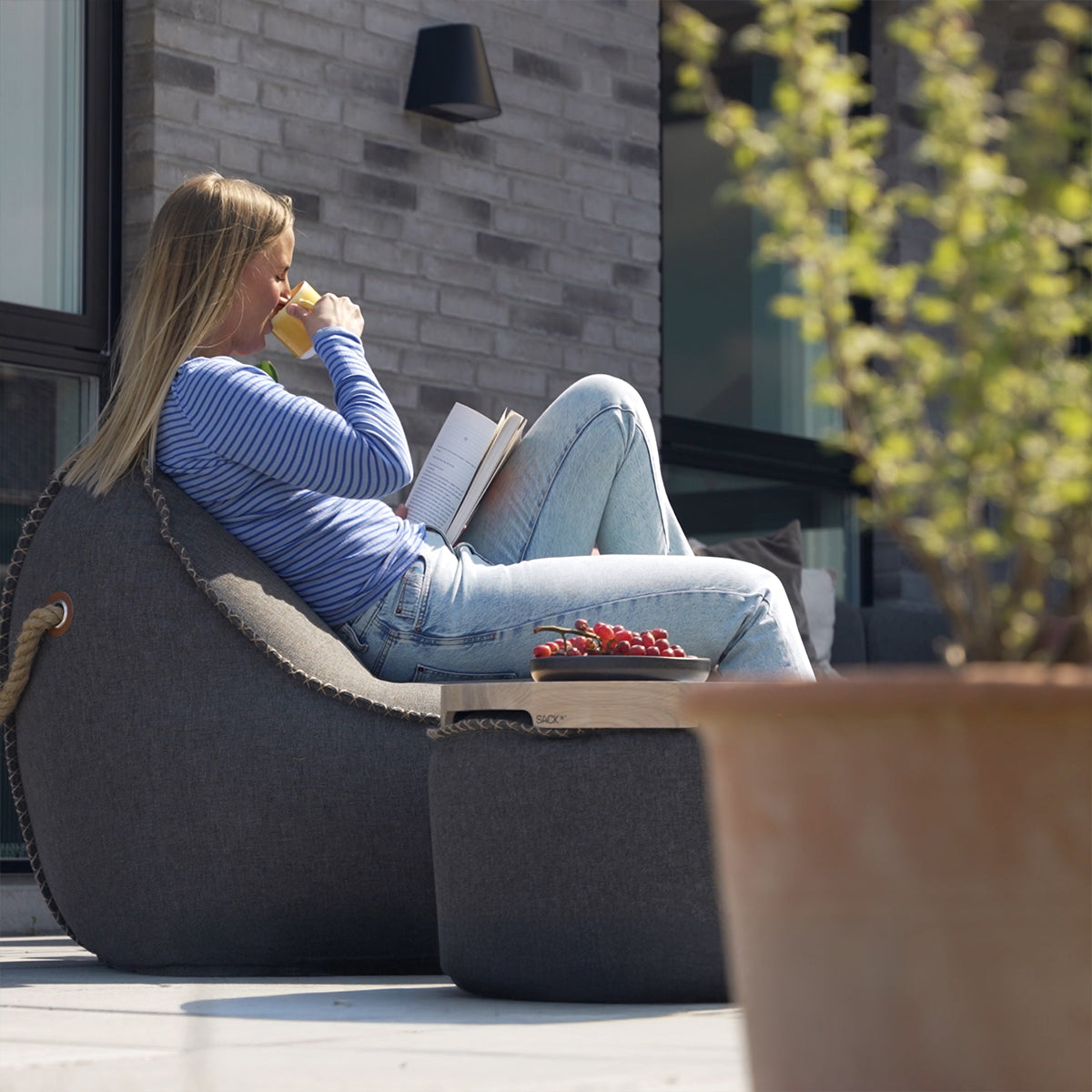 Cobana Lounge Chair Grey