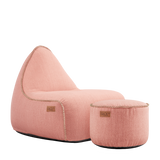 Cobana Lounge Chair & Pouf Rose