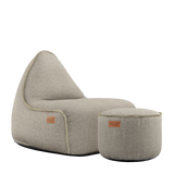 Cobana Lounge Chair & Pouf Sand