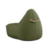Cobana Lounge Chair & Pouf Olive