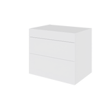 Multi-Living Køkken skuffeskab i Hvid Front H: 70,4 cm D: 60,0 cm - 3 skuffer deludtræk og softluk - Bredde: 80 cm