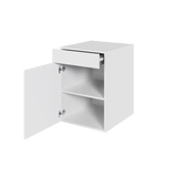 Multi-Living Køkken hyldeskab i Hvid Front H: 70,4 cm D: 60,0 cm - 1 låge & skuffe deludtræk og softluk - Bredde: 50 cm