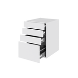 Multi-Living Køkken skuffeskab i Hvid Front H: 70,4 cm D: 60,0 cm - 4 skuffer fuldtudtræk og softluk - Bredde: 60 cm