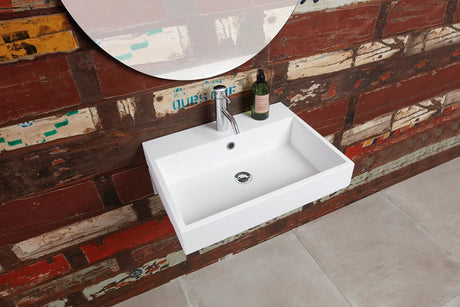 Wismar 80 vask i Hvid blank