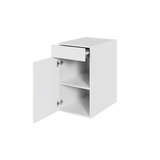 Multi-Living Køkken hyldeskab i Hvid Front H: 70,4 cm D: 60,0 cm - 1 låge & skuffe deludtræk og softluk - Bredde: 40 cm