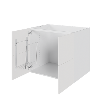 Multi-Living 2 skuffelook - Vaskeskab 80 cm med affaldsstativ og 2 låger