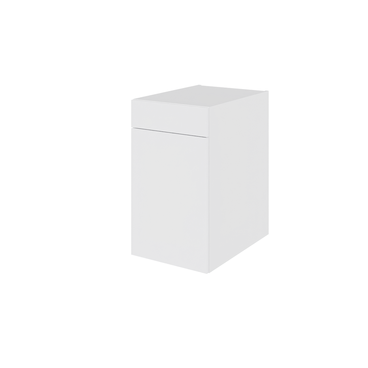 Multi-Living Køkken hyldeskab i Hvid Front H: 70,4 cm D: 60,0 cm - 1 låge & skuffe deludtræk og softluk - Bredde: 40 cm